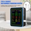 Air Quality Pollution Meter Tester with Time Display WiFi Air Quality Detectors Home HCHO TVOC CO CO2 Testing Meter