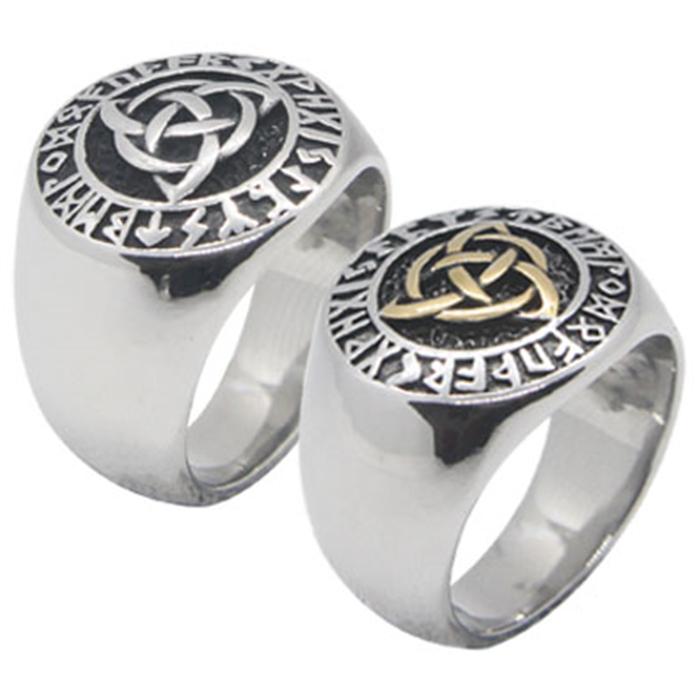 316L Stainless Steel Gothich Biker Ring Women Mens Fashion Party Silver Gold Biker Ring