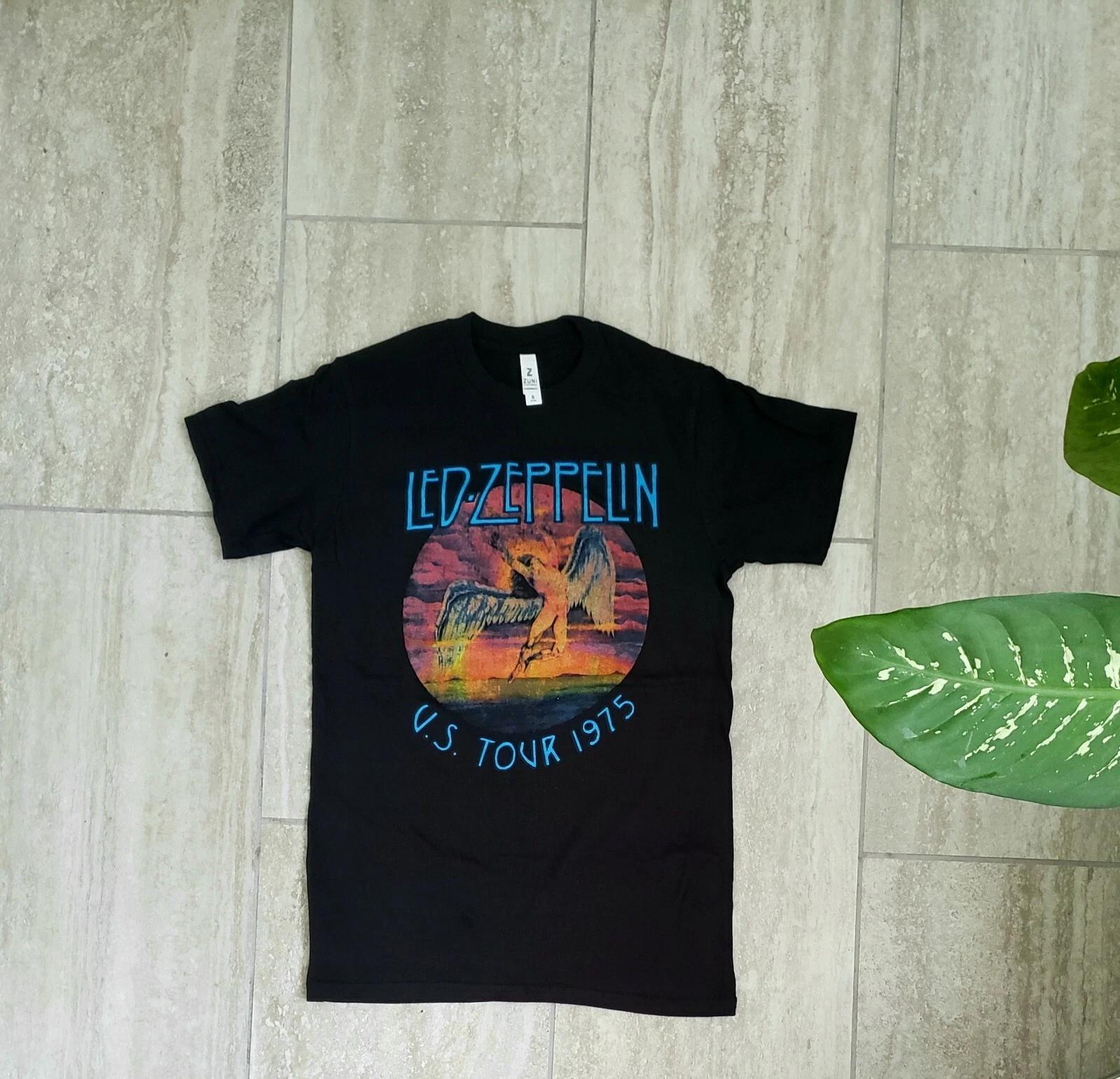 Led Zeppelin US tour 1975 t shirt 4XL