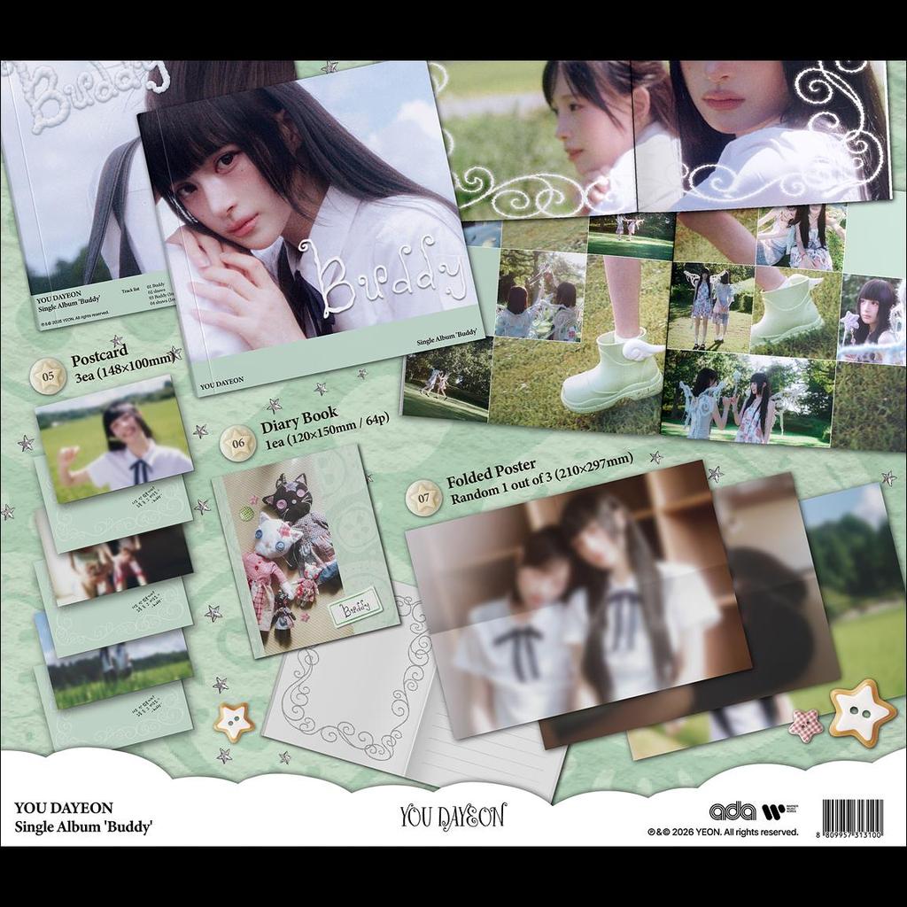 YOU DAYEON Buddy Single Album (Photobook Ver.) + Free Gift