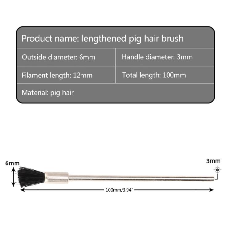 4Pcs 100mm Steel Wire Wheel Brushes 3mm Shank Polishing Brush Rotary Tool Home