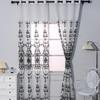 Contemporary White Embroidered Blackout Curtain for Living Room, Bedroom, and Balcony