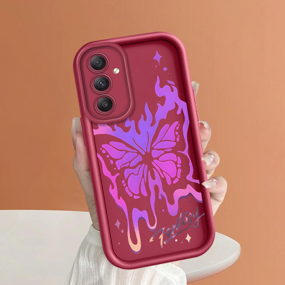 

Мягкий силиконовый квадратный чехол с рисунком лестницы для телефона, полное покрытие, противоударный защитный резиновый чехол для камеры для Samsung Samsung S22 Ultra 5G темно-красного