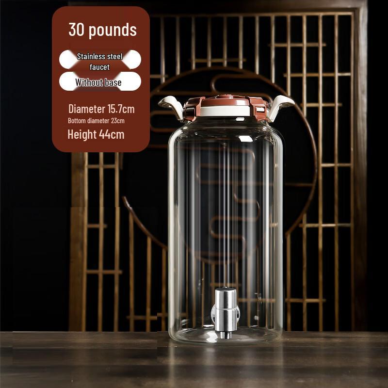 

High Borosilicate Wine Brewing Jar with Steel Faucet