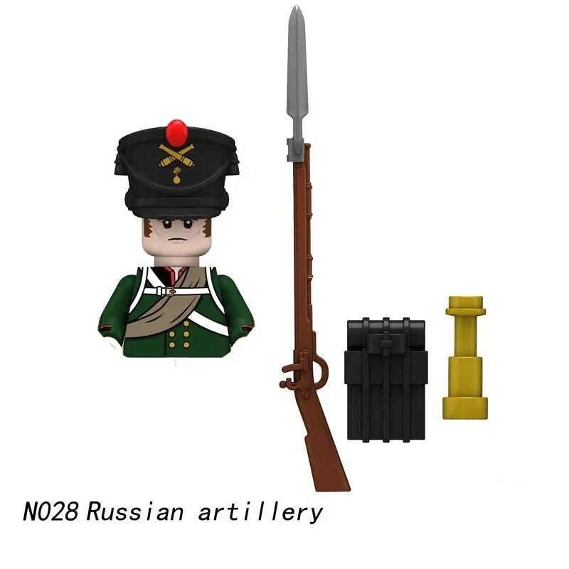1 KS/Napoleonské války Vojáci Stavební kostky WW2 Figurky Francouzský Britský Fyzilír Pušky Zbraně Hračky Pro Děti