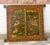 Handmade Wooden Jharokha Wall Hanging: Royal Hunting Scene, Festival Decor Frame