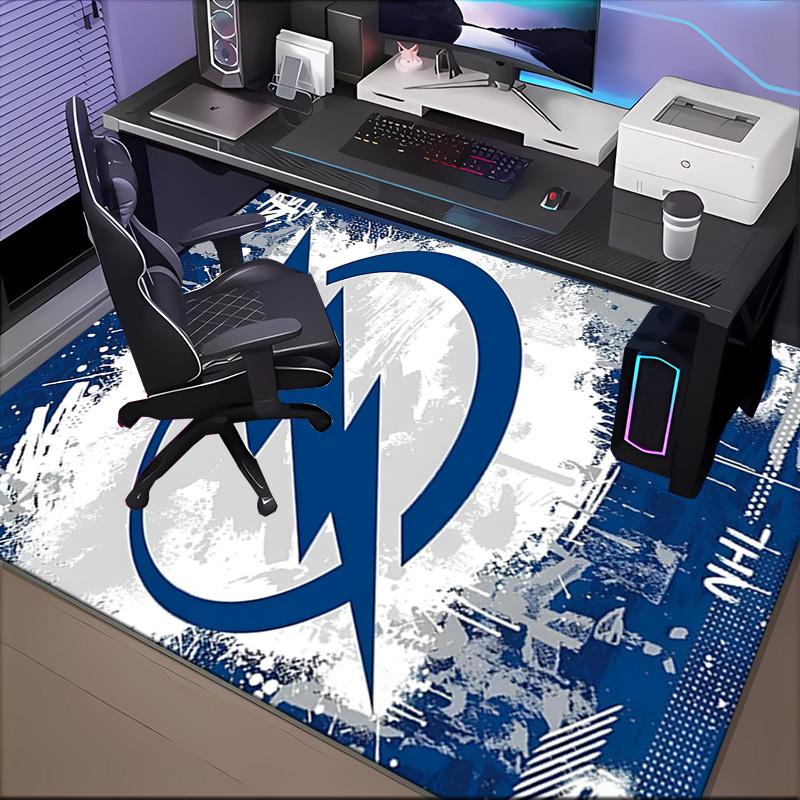 Tampa Bay Hockey Floor Mat for Living Room, Game Rooms, Office, Bedroom, Office Floor Mat Playful Design, Christmas fan gifts