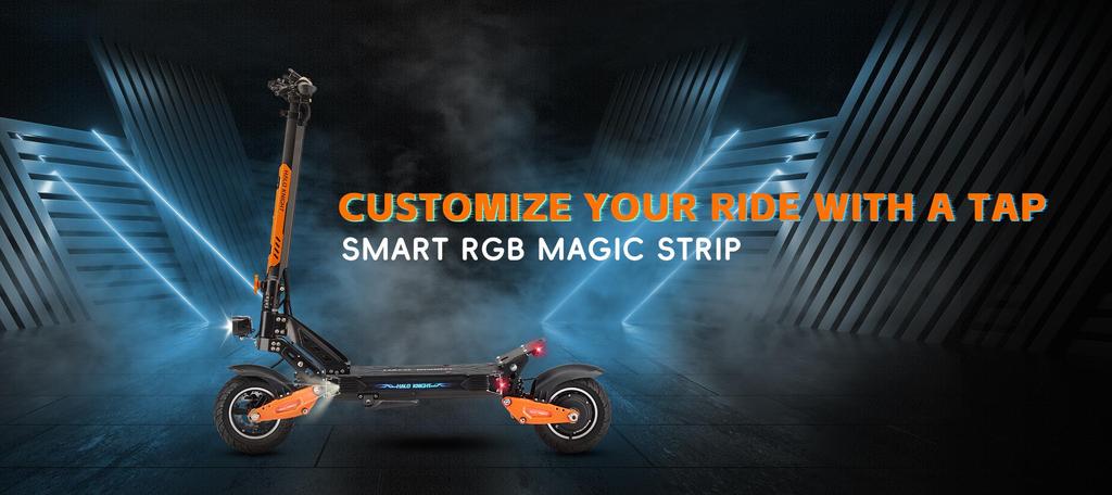 Halo Knight T102 Electric Scooter 10 Inch Tires 1200W Motor 52V21Ah Battery 50km/h Max Speed 45km Max Range Dual Suspensions