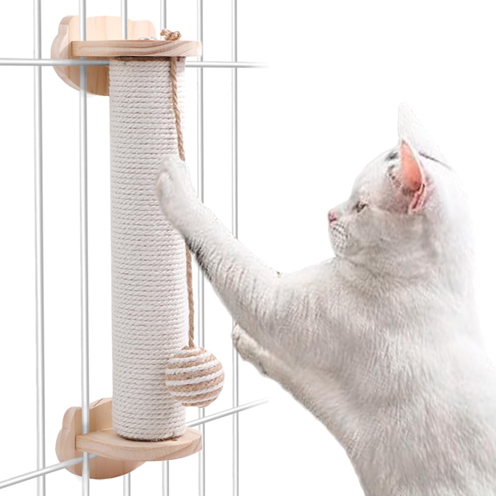 

Игривая когтеточка-клетка для кошек Neko Nyan Honpo, изготовленная из натуральных материалов, включает заменяемый столб, когтеточку, игрушку, материалы, инструменты, (1) белый