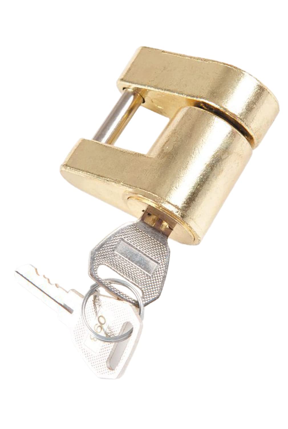 

shymie Coupler Lock Hitch Trailer Jet Ski Hitch Ball Anti-Theft Security Lock Pin with Key 2pcs 2 Gold Gold золотой