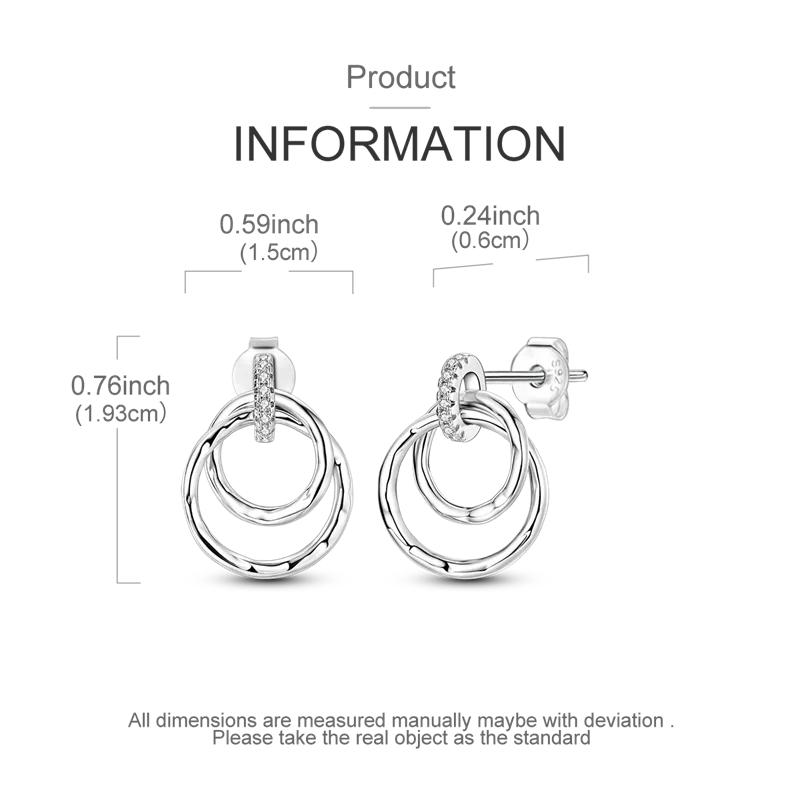 925 Sterling Copper Lucky Guardian Ear Zircon Original Design Earrings Color Zircon Making for Women Girl Wedding Party Gifts