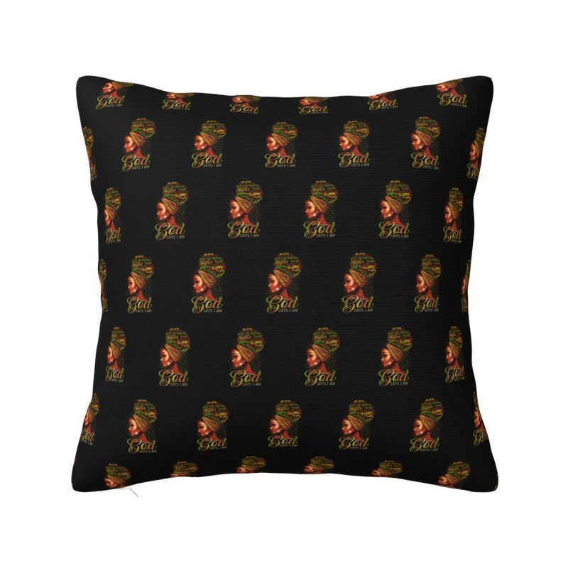 Custom Nordic Own Your Afro Sofa Cushion Cover Soft Abstract African Women Throw Pillow Case Home Decorative