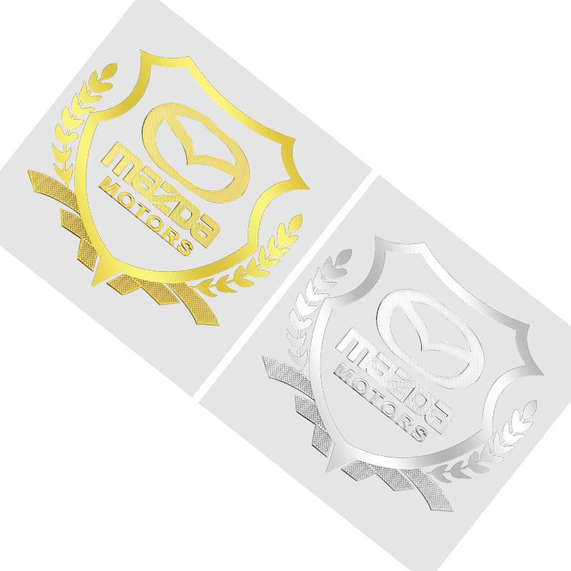 1 Stück Auto Karosserie 3D Aufkleber Weizenähren Styling Emblem Auto Dekoration Für Mazda 3 6 CX5 2 CX3 CX9 MX5 RX8 Axela Demio MS CX5 2 Axela Demio GJI GH BK MP