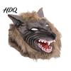 Werewolf Cosplay Gear Realistic Claws Gloves, Furry Black Wolf Paw Costume Headgear, Halloween Durable Gloves Beast Animal Props for Party Cosplay,