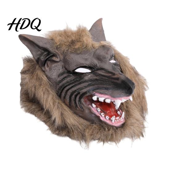 Werewolf Cosplay Gear Realistic Claws Gloves, Furry Black Wolf Paw Costume Headgear, Halloween Durable Gloves Beast Animal Props for Party Cosplay,