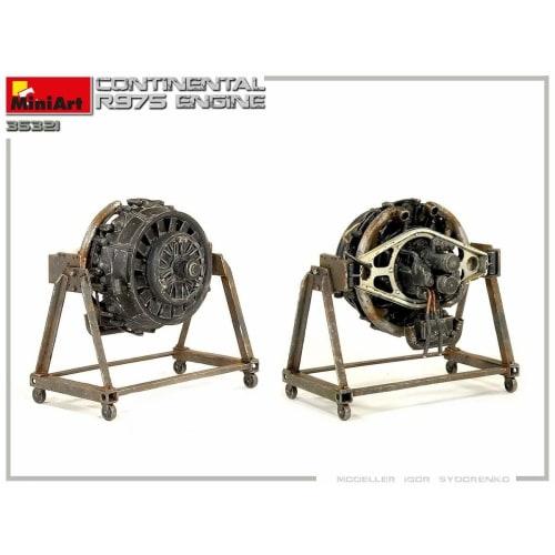 Miniart 1/35 Scale Continental R975 Engine Plastic Model MA35321