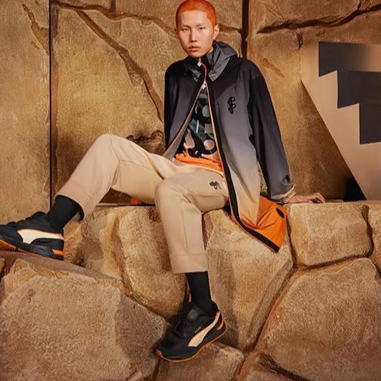 Puma X Pronounce Collab Lightweight Gradient Hooded Jacket Men Outerwear Gradient-Orange 532137-01