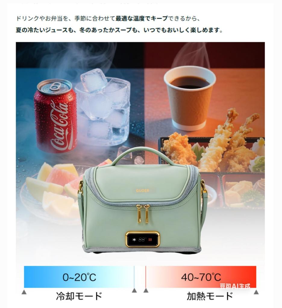 Car Portable Cooler Car Cooler Compact Insulated Lunch Outdoor Cooler Peltier USB Car Mobile Use OK Practical 4L Size Lightweight Cooler/Heated Bag,