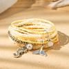 Boho Perlenarmband Instagram-inspiriert Nischenstil Farbblock-Stapelarmband-Set