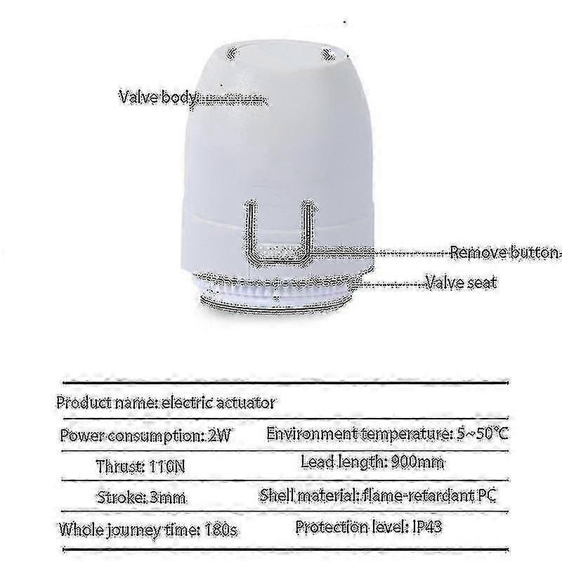 Floor Heating Valve Nc Ac 230v Electric Thermal Actuator Manifold For Underfloor Heating Thermostat