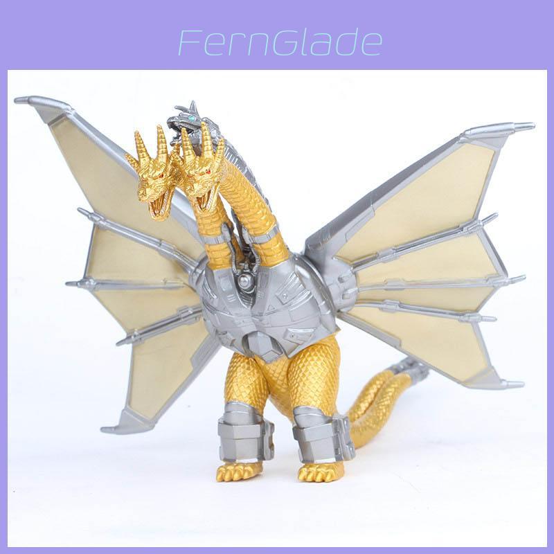 Stupenda Figura Giocattolo da Collezione Godzilla Mostro Mecha King Ghidorah Drago a 3 Teste da 8 pollici Regalo