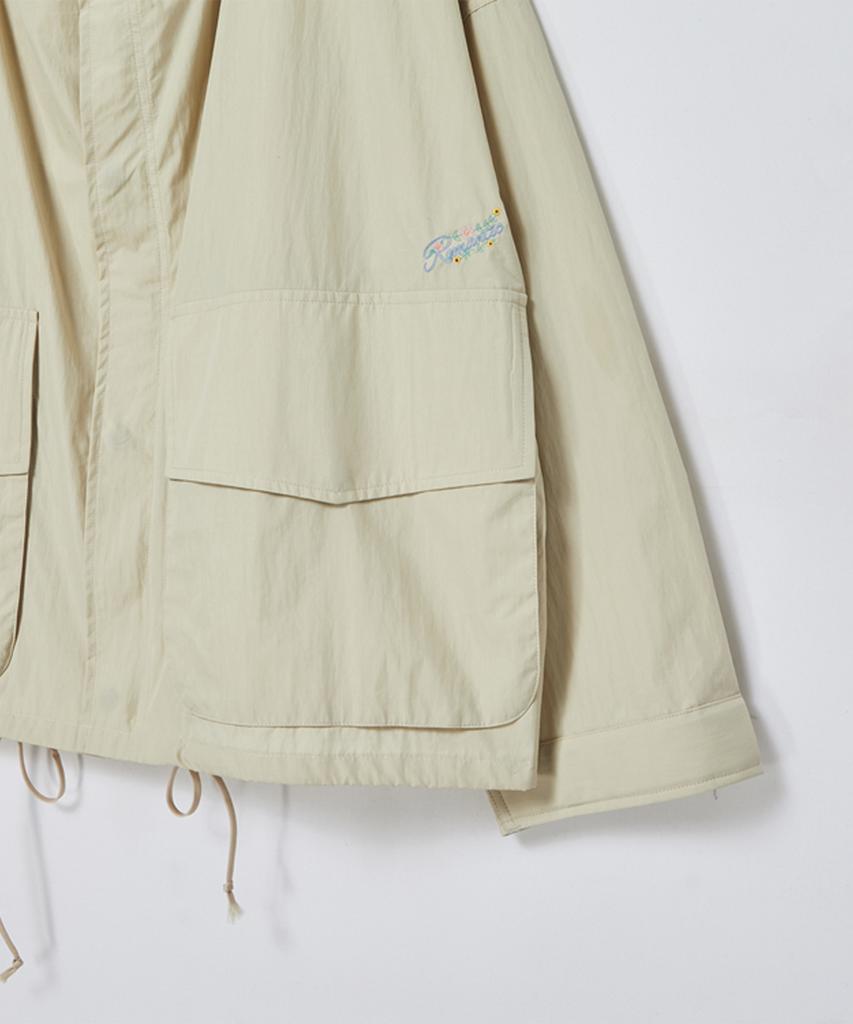 Beyond Closet [Collection Line] Luxe Texture Light Fabric Blouson Beige