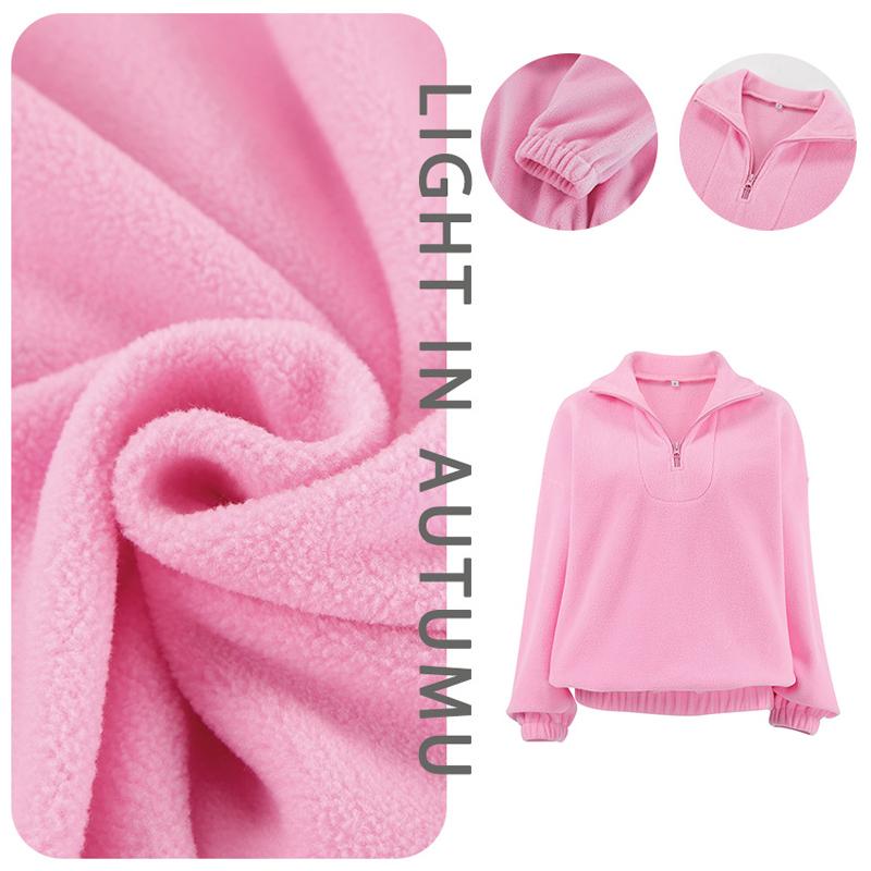 Women Top Hoodies French Simple Lazy Fashion Women's Sports Sweater Autumn and Winter New Solid Color Outer Top