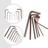 8 Stück Kleines Sechskantschlüssel-Set 0,7, 4 mm Sechskant L-Form Legierungsstahl Werkzeuge für präzise Reparatur und Montage von Kleingeräten