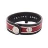 Used CELINE Bracelet leather Brown Red Used Women
