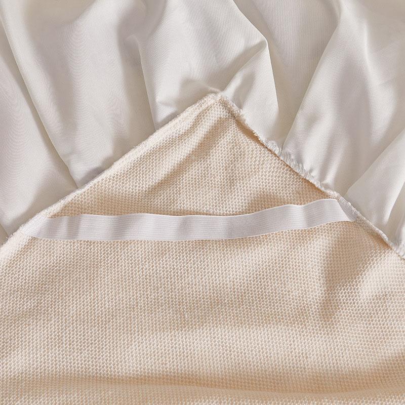 Winter Thickened Plush Bed Skirt with Lace Ruffle, Warm Coral Fleece Mattress Cover, Non-Slip Bedspread