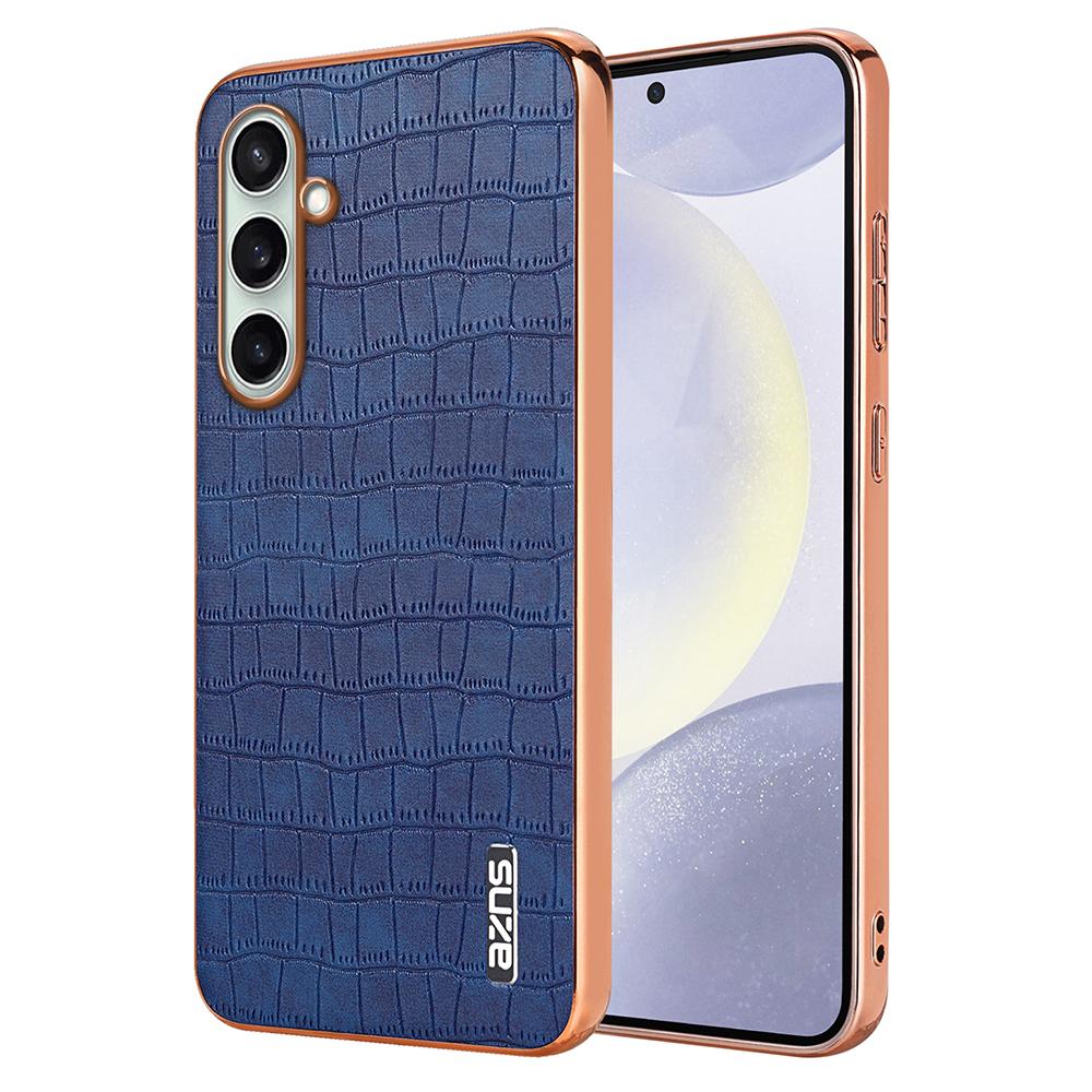 AZNS For Samsung Galaxy A36 5G Case Electroplating Crocodile Texture PU+TPU Phone Cover D