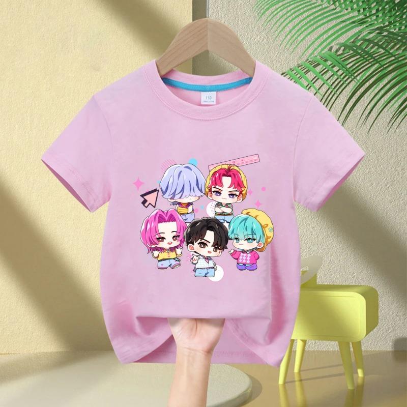 2025 Hot Movie Baby Girls T Shirt Soft Cotton Children's Clothing KPop Demon Hunters Fans Gifts Kids Clothes Fashion Casual Tops