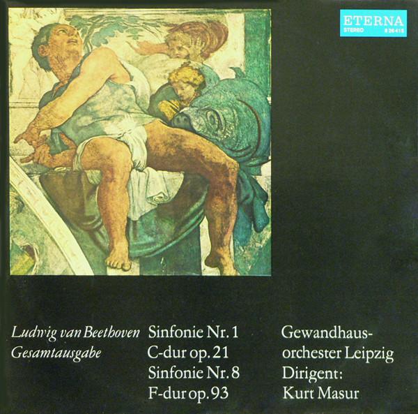 LP Record LUDWIG VAN BEETHOVEN GEWANDHAUSOR Sinfonie Nr. 1 Sinfonie Nr. 8 826415 ETERNA 1975 German Dem Classical Used