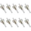 Sun Walker 10PCS 1/4" Inline Fuel Filters, Clear Vehicle Inline Carb Gas Fuel Filters with Copper Core, Small Engine In-Line Gas Filter Replacement