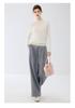 12-Gauge Women's Cashmere Crochet Hollow-Out Turtleneck Pullover Sweater