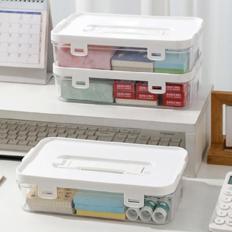 Pack of 3 Durable Clear Storage Boxes Featuring Easy Carry Handles and Tight Fitting Lids Suitable for Various Household Needs