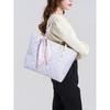 New Chinese-style Guangxi Zhuang brocade tote bag, large-capacity commuter shoulder bag with silk scarf decoration