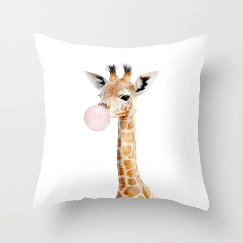 Decorative Pillowcases Cute Animals Home Decor Car Cushion Covers Sofa