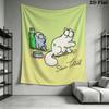 Simon‘s Cat Wall Tapestry Aesthetic Wall Hanging Printed Fabric Blanket Decorative Tapestries for Bedroom Living Room Home Decor
