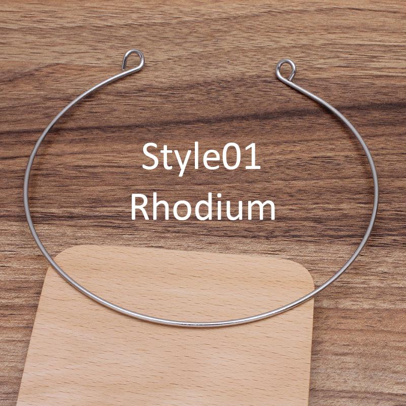 5pcs Metal DIY Wedding Headband Bride Coil Hairwear Hairband Head Hair Band Base Collar Neckwear Necklace Jewelry Components