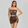 Spot new sex underwear Gypsy mesh yarn hot diamond temptation mesh two-piece set
