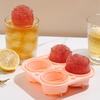 1PC Cute Rose Flower Ice Cube Tray Flexible Silicone Ice Ball Mold Ice Trays For Freezer Homemade Summer DIY Drink Ice Coffee