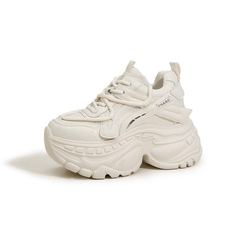 

Daddy shoes women s trendy cool 2025 autumn and winter new thick-soled versatile small inner height-increasing women s shoes sports and leisure shoes 39 грязно-белый