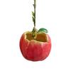 Frucht-Hängepflanzer Niedriger kleiner fruchtförmiger Harz-Blumentopf mit Hanfseil für Küche Balkon Terrasse Garten Dekoration