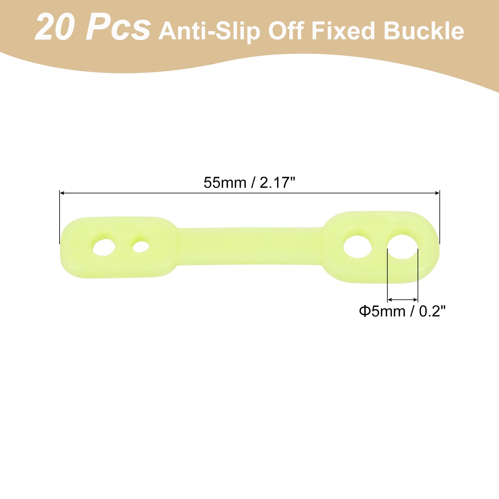 

20/30/40Pcs Clothes Hanger Windproof Anti-Slip Off Windproof Fixed Buckle Anti-Drop Strips Hanger Fixation for Outdoor Indoor