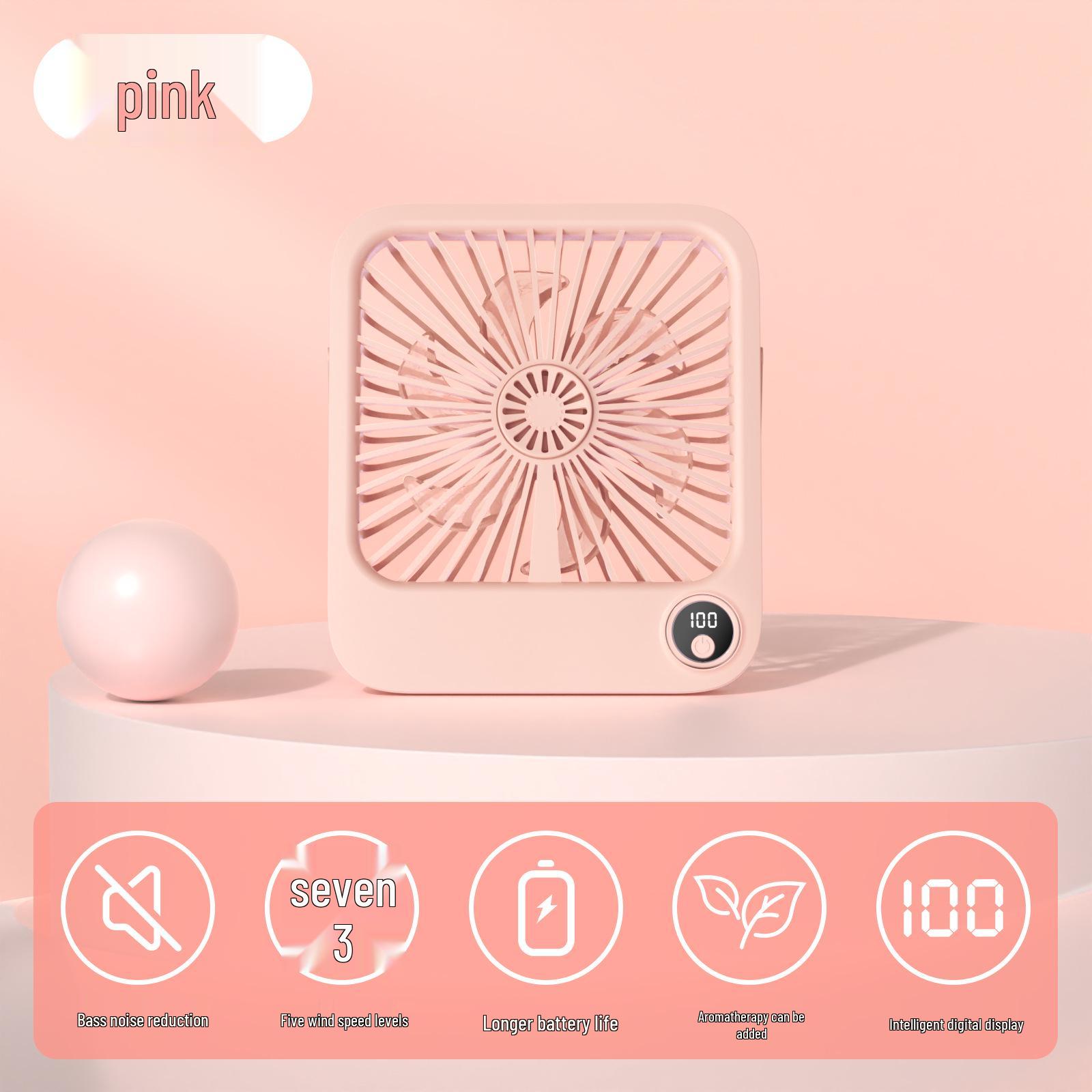 Rechargeable USB Mini Wall-Mounted Aromatherapy Fan for Dorms Ultra-thin