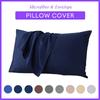 2 Pack Microfiber Pillow Cases Soft Envelope Closure Wrinkle Resistant Washable Pillow Covers
