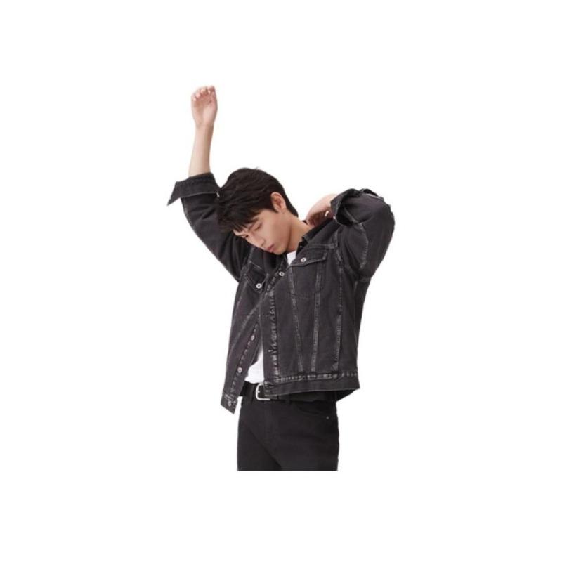 Levis American Vintage Losse Pasvorm Lange Mouwen Denim Jas Heren Jassen Zwart 002HR-0000