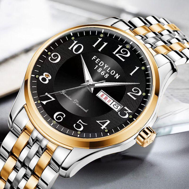 

Мужские светящиеся часы с календарем, большие цифровые, стальной ремень, сплошные, немеханические, модные, деловые часы Minimum