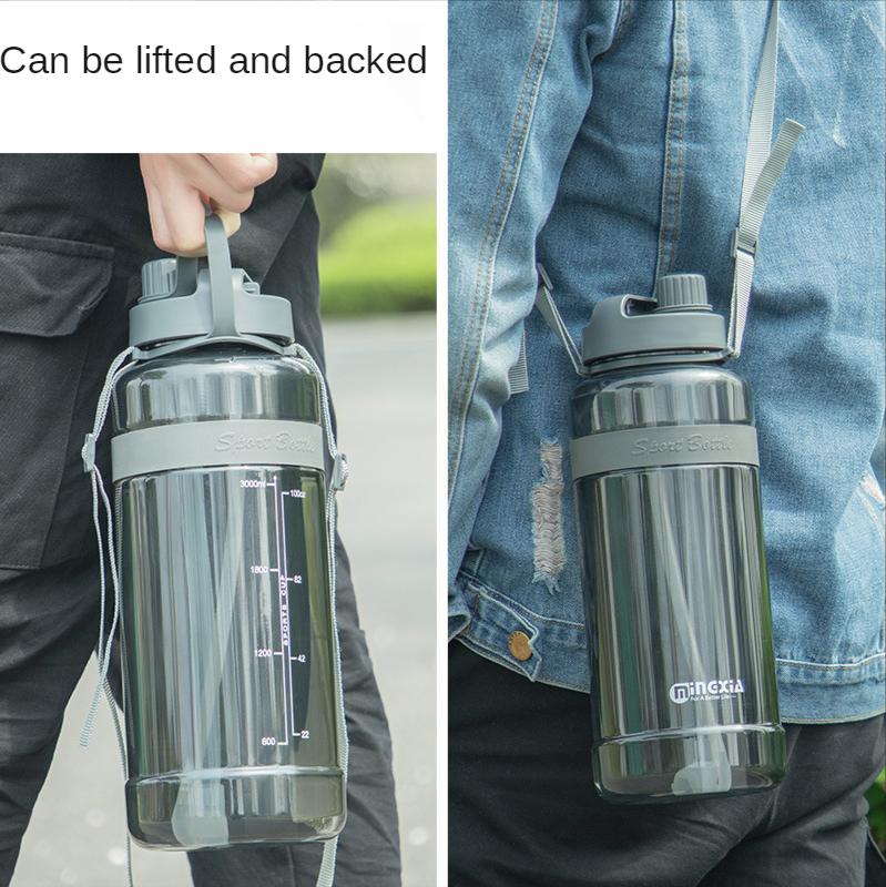 2025 Sport Drinking Water Bottle 1000/ 2000/3000ml Plastic Water Drinking Bottle for Water Outdoor Picnic Climbing Water Bottle